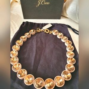 J. Crew bronze rhinestone necklace
